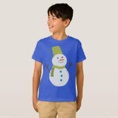T-shirt Cute Snowman (Devant entier)