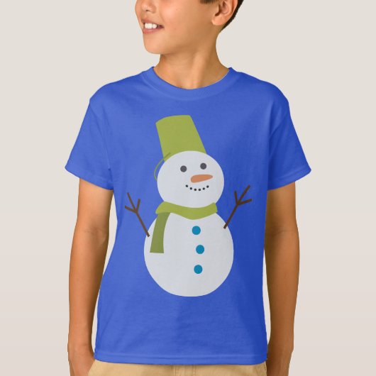 T-shirt Cute Snowman (Devant)