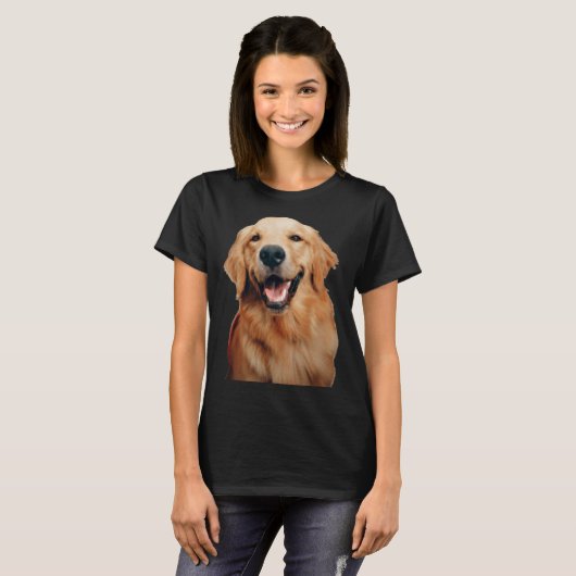 T-shirt Cute souriant Labrador Retriever Dog (Devant entier)