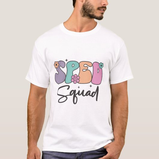 T-shirt Cute SPED Squad Design enseignant (Devant)