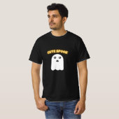 T-Shirt Cute Spook | Minimalist Kawaii Ghost Hallo (Devant entier)