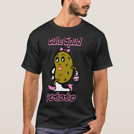 T-shirt Cute Spud Potato (Devant)