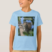 T-shirt Cute Squerrl Watching You Fun (Devant)