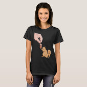 T-shirt Cute Squirrel Feeding Food Squirrel Cute Animal (Devant entier)