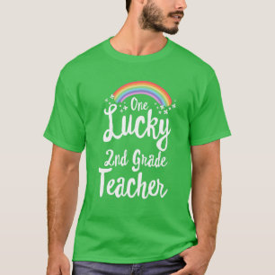 T-shirt Cute St Patrick Day For One Lucky 2Nd Grade