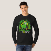 T-shirt Cute St Patricks Day Rainbow Llama Feeling Lucky S (Devant entier)