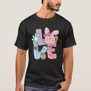 T-shirt Cute Stethoscope Scrub Nurse Bunny Jour de Pâques