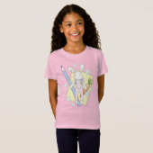 T-Shirt Cute Stuffed Animal Bunny Kids School (Devant entier)