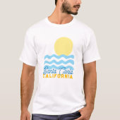 T-shirt Cute Sun & Sea Customizable w/ Your Town, State  (Devant)