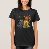 T-shirt Cute Sunflowers Gnome With Scottish Terrier Dog Lo (Devant)