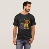 T-shirt Cute Sunflowers Gnome With Scottish Terrier Dog Lo (Devant entier)
