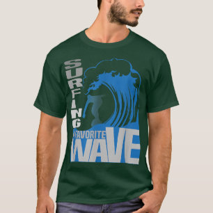 T-shirt Cute Surf ma vague préférée Sports nautiques Surf