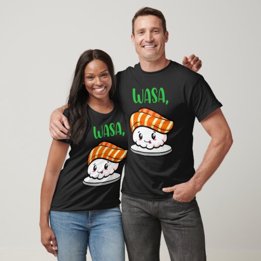 T-shirt Cute Sushi Couple Appareils Drôle Wasa Bae (Unisexe)