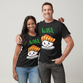 T-shirt Cute Sushi Couple Appareils Drôle Wasa Bae (Unisexe)