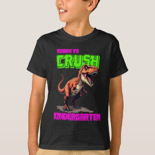 T-shirt Cute T-Rex Crushes Kindergarten Tee