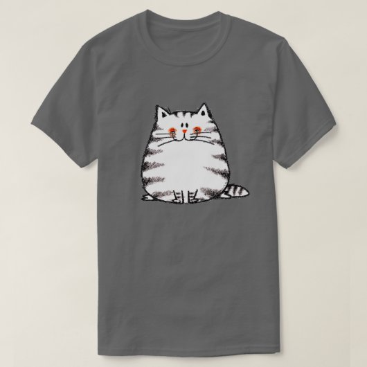 T-shirt Cute Tabby Cat - Kawaii kitty pour amoureux de les (Design devant)