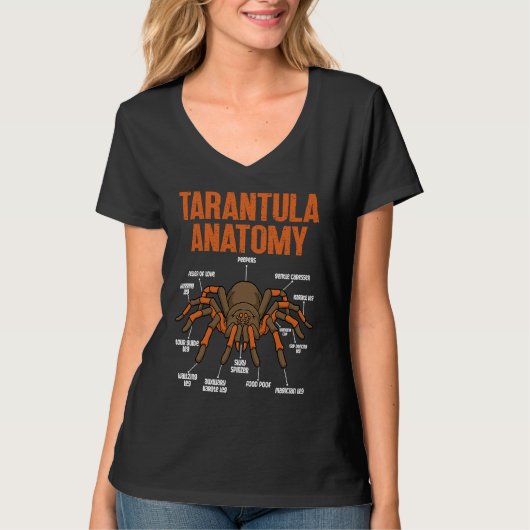 T-shirt cute tarantula anatomy entomologist (Devant)
