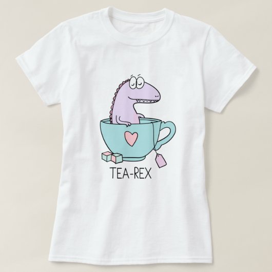 T-shirt Cute Tea-Rex (Design devant)