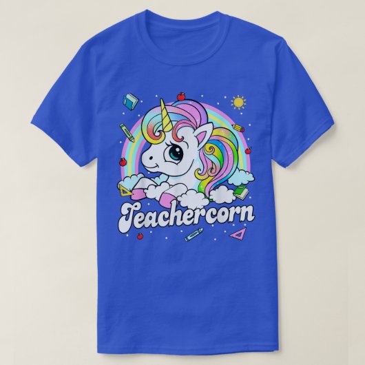 T-shirt Cute Teachercorn Avec Unicorn Girl Kis Enseignant (Design devant)