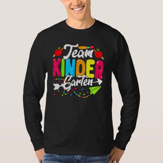 T-shirt Cute Team Kindergarten Happy Back To School Teache (Devant)