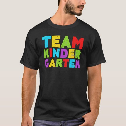 T-shirt Cute Team Kindergarten Teacher Students  Back To S (Devant)