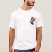 T-shirt Cute Tech-Savvy Fox Engineer with Goggles (Devant)