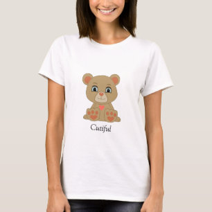T-shirt Cute Teddy Bear & Heart