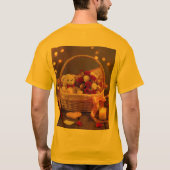 T-shirt Cute Teddy Rose Basket Valentines Day Graphic (Dos)