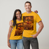 T-shirt Cute Teddy Rose Basket Valentines Day Graphic (Unisexe)