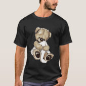 T-shirt Cute teddy with blanket teddy bear with cuddly bla (Devant)