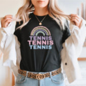 T-Shirt Cute Tennis Rainbow