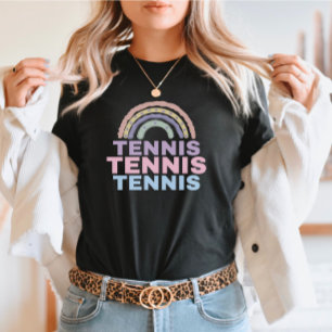 T-Shirt Cute Tennis Rainbow