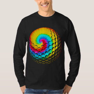 T-shirt Cute Tie Dye Golf Cadeau Hommes Femmes Drôle Rainb