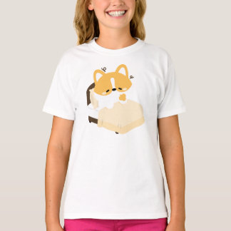 T-shirt Cute Tired Corgi