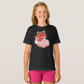 T-shirt Cute Tired Red Panda (Devant entier)