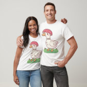 T-shirt Cute Toadstool Champignons Canard (Unisexe)