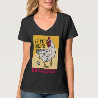 T-shirt Cute toddler chicken butt my pet poops breakfast c
