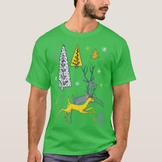T-shirt Cute toon Deer