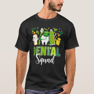 T-shirt Cute Tooth Leprechaun Hat Dental Squad St Patrick'