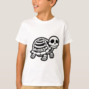T-shirt Cute Tortue Halloween Squelette Tortue Fossiles Ar