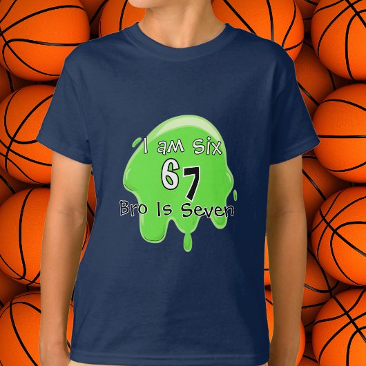 T-shirt Cute Trending Slime 6 7 Green Personalize Kids