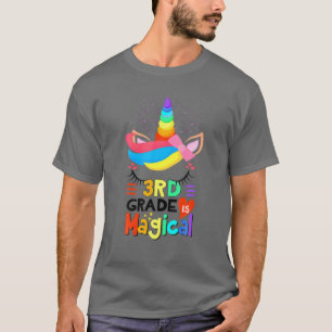 T-shirt Cute Troisième Grade Unicorn Magique 3Ème Grade Re
