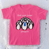 T-shirt Cute Trouvez Votre Pingouin Intérieur