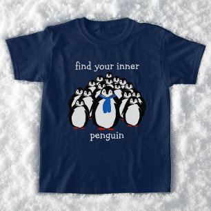 T-shirt Cute Trouvez Votre Pingouin Intérieur