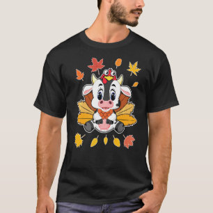 T-shirt Cute Turquie pèlerin équitation Costume de vache J