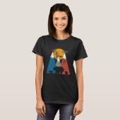 T-shirt Cute Twin Big Sister Bear Two Cubs Little Bears Fa (Devant entier)