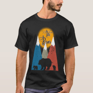 T-shirt Cute Twin TITI Ours Deux Cubes Petites Ours Père