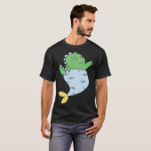 T-shirt Cute Tyrannosaurus Merlady (Devant entier)