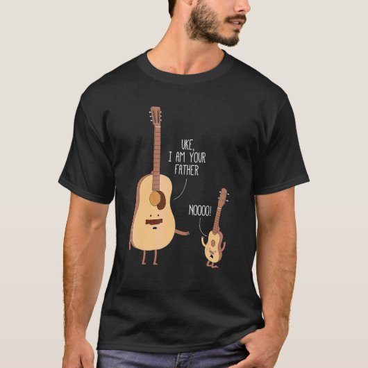 T-shirt Cute Uke Je Suis Votre Père Ukulele Guitare Musiqu (Devant)
