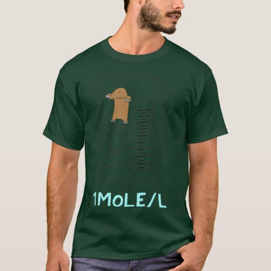 T-shirt Cute Une Mole Par litre Chimie Avogadros Jour (Devant)